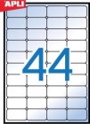 48,5 x 25,4 mm méretű öntapadós etikett címke A4-es lapon.