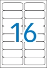 99,1 x 34 mm méretű öntapadós etikett címke A4-es lapon.