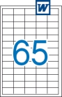 38 x 21,2 mm méretű öntapadós etikett címke A4-es lapon.