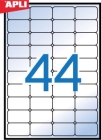 48,5 x 25,4 mm méretű öntapadós etikett címke A4-es lapon.