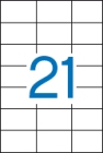 70 x 42,4 mm méretű öntapadós etikett címke A4-es lapon.