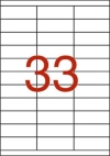 70 x 25,4 mm méretű öntapadós etikett címke A4-es lapon.