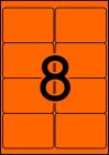 99,1 x 67,7 mm méretű öntapadós etikett címke A4-es lapon.