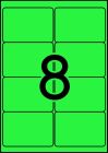 99,1 x 67,7 mm méretű öntapadós etikett címke A4-es lapon.