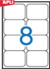 99,1 x 67,7 mm méretű öntapadós etikett címke A4-es lapon.