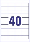 48,5 x 25,4 mm méretű nyomtatható öntapadós etikett A4-es lapon.