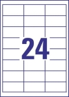 64,6 x 33,8 mm méretű nyomtatható öntapadós etikett A4-es lapon.
