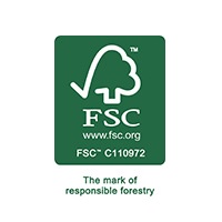 FSC minősítésű címke.