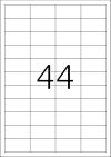48,3 x 25,4 mm méretű nyomtatható öntapadós etikett címke A4-es lapon.