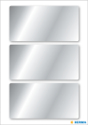 34 x 67 mm méretű kézzel írható öntapadó etikett címke 84 x 120 mm-es lapon.