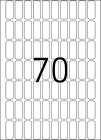 8 x 20 mm méretű kézzel írható öntapadó jelölő címke