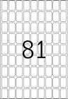 10 x 16 mm méretű kézzel írható öntapadó jelölő címke