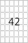 16 x 22 mm méretű kézzel írható öntapadó jelölő címke