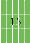 20 x 50 mm méretű kézzel írható öntapadó jelölő címke
