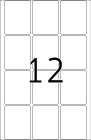 32 x 41 mm méretű kézzel írható öntapadó jelölő címke