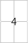52 x 82 mm méretű kézzel írható öntapadó jelölő címke