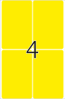 52 x 82 mm méretű kézzel írható öntapadó jelölő címke