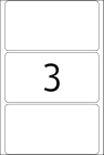 52 x 100 mm méretű kézzel írható öntapadó jelölő címke