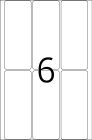 32 x 82 mm méretű kézzel írható öntapadó jelölő címke