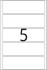 31 x 100 mm méretű kézzel írható öntapadó jelölő címke