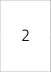 210 x 148 mm méretű nyomtatható öntapadós etikett A4-es lapon.