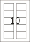 70 x 50,8 mm méretű nyomtatható öntapadós etikett A4-es lapon.