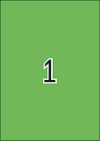 210 x 297 mm méretű öntapadós etikett címke A4-es lapon.