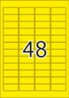 45,7 x 21,2 mm méretű öntapadós etikett címke A4-es lapon.