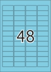 45,7 x 21,2 mm méretű öntapadós etikett címke A4-es lapon.