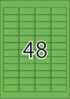 45,7 x 21,2 mm méretű öntapadós etikett címke A4-es lapon.