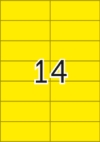 105 x 42,3 mm méretű öntapadós etikett címke A4-es lapon.