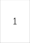 210 x 297 mm méretű nyomtatható öntapadós etikett címke A4-es lapon.