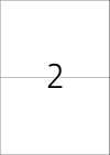 210 x 148 mm méretű nyomtatható öntapadós etikett A4-es lapon.