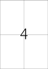 105 x 148 mm méretű nyomtatható öntapadós etikett címke A4-es lapon.