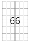 25,4 x 25,4 mm méretű öntapadó címke A4-es lapon.