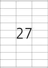 70 x 32 mm méretű nyomtatható öntapadós etikett A4-es lapon.
